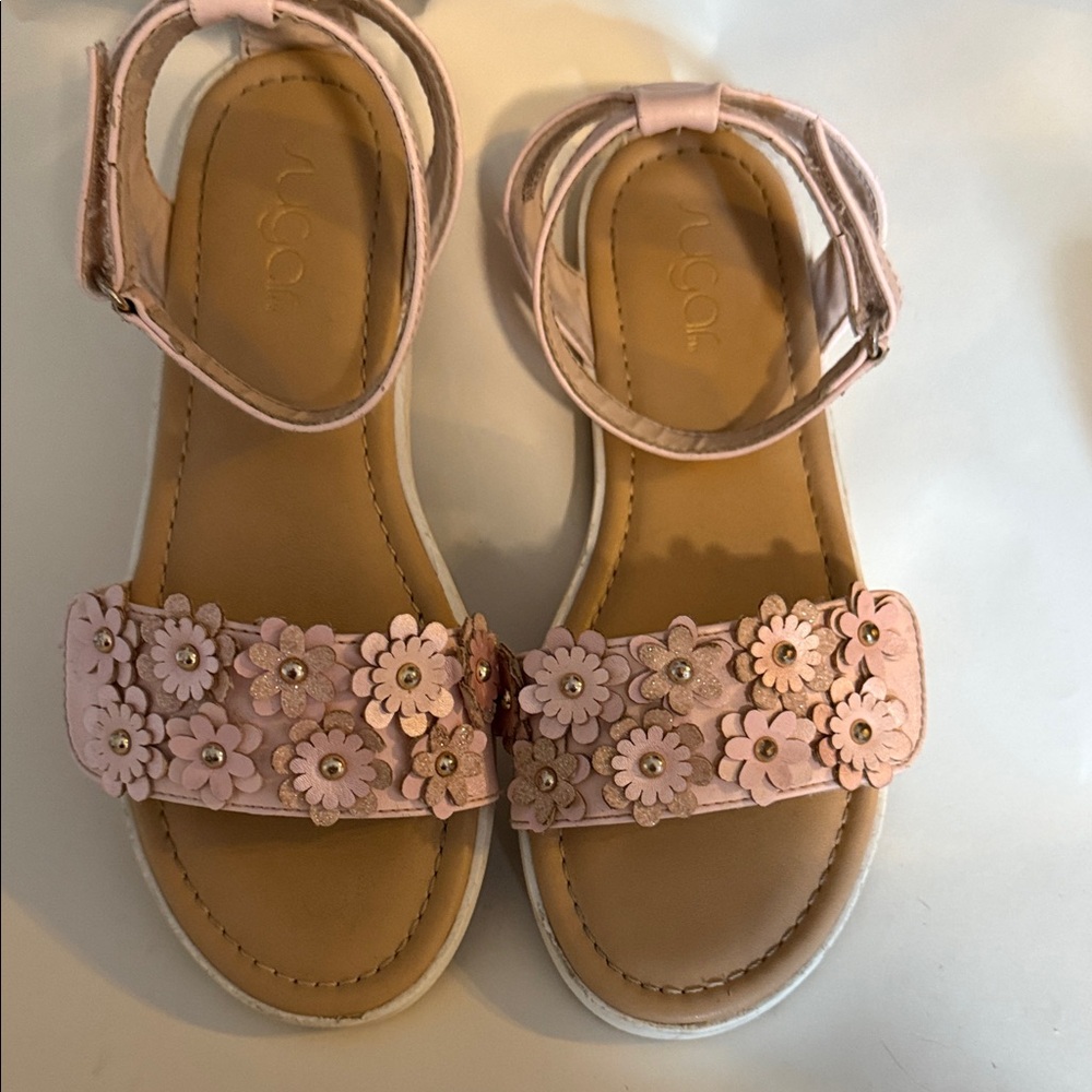 Sugar Kids Light Pink Floral Sandals